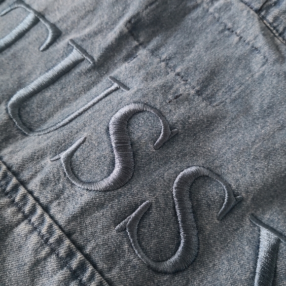 Authentic Stussy Denim Hoodie Anorak Jacket - Picture 12 of 13